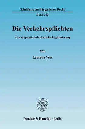 Voss |  Die Verkehrspflichten | eBook | Sack Fachmedien