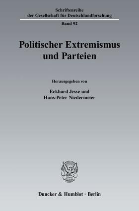 Jesse / Niedermeier |  Politischer Extremismus und Parteien | eBook | Sack Fachmedien