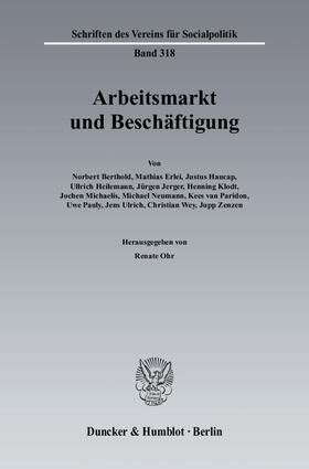 Ohr | Arbeitsmarkt und Beschäftigung | E-Book | sack.de