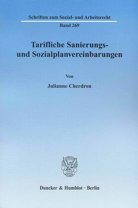 Cherdron | Tarifliche Sanierungs- und Sozialplanvereinbarungen. | E-Book | sack.de