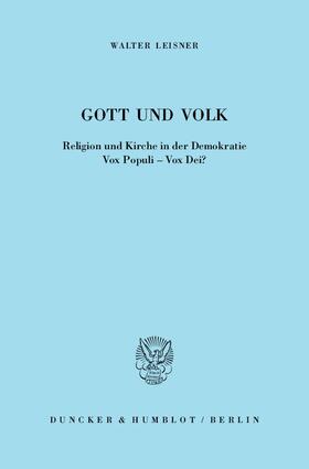 Leisner | Gott und Volk | E-Book | sack.de