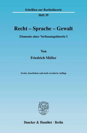 Müller |  Recht - Sprache - Gewalt. | eBook | Sack Fachmedien