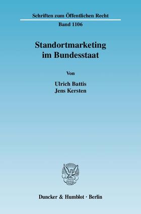 Battis / Kersten |  Standortmarketing im Bundesstaat. | eBook | Sack Fachmedien