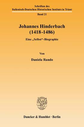 Rando |  Johannes Hinderbach (1418–1486). | eBook | Sack Fachmedien