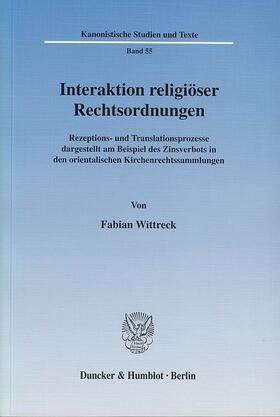 Wittreck |  Interaktion religiöser Rechtsordnungen | eBook | Sack Fachmedien