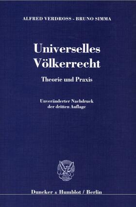 Verdross / Simma |  Universelles Völkerrecht | eBook | Sack Fachmedien
