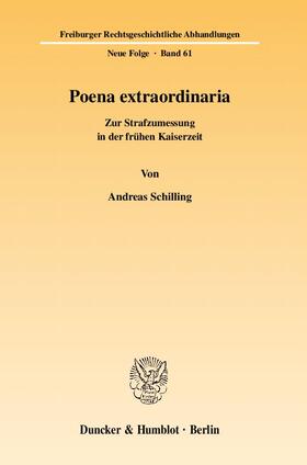 Schilling |  Poena extraordinaria | eBook | Sack Fachmedien