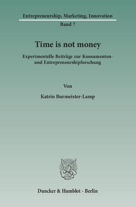 Burmeister-Lamp |  Time is not money | eBook | Sack Fachmedien