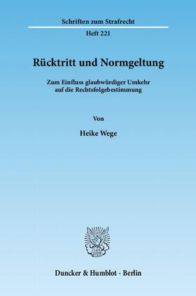 Wege |  Rücktritt und Normgeltung | eBook | Sack Fachmedien