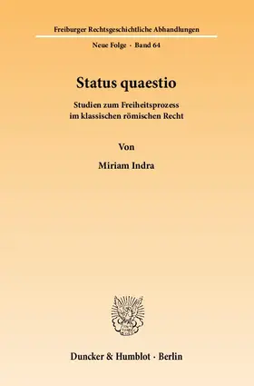 Indra |  Status quaestio | eBook | Sack Fachmedien