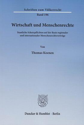 Koenen | Wirtschaft und Menschenrechte | E-Book | sack.de