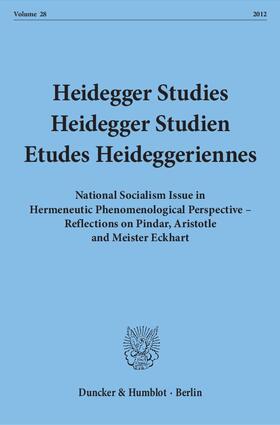 Emad / Schüßler / Herrmann |  Heidegger Studies - Heidegger Studien - Etudes Heideggeriennes. | eBook | Sack Fachmedien