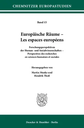 Munke / Thoß |  Europäische Räume – Les espaces européens. | eBook | Sack Fachmedien