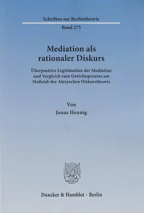 Hennig |  Mediation als rationaler Diskurs. | eBook | Sack Fachmedien