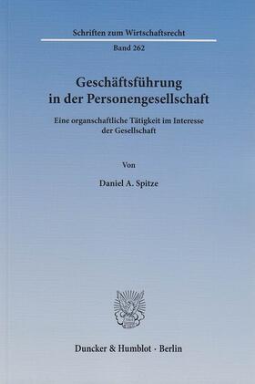 Spitze |  Geschäftsführung in der Personengesellschaft. | eBook | Sack Fachmedien