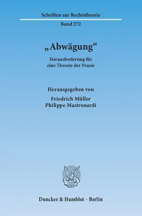 Müller / Mastronardi | "Abwägung". | E-Book | sack.de