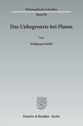 Scheffel |  Das Unbegrenzte bei Platon | eBook | Sack Fachmedien