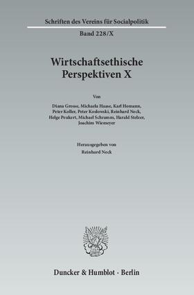 Neck | Wirtschaftsethische Perspektiven X | E-Book | sack.de