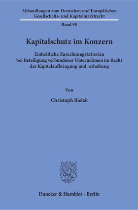 Bielak |  Kapitalschutz im Konzern | eBook | Sack Fachmedien