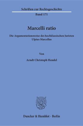 Hendel |  Marcelli ratio | eBook | Sack Fachmedien