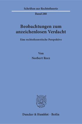 Reez |  Beobachtungen zum anzeichenlosen Verdacht | eBook | Sack Fachmedien