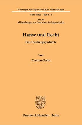 Groth |  Hanse und Recht | eBook | Sack Fachmedien