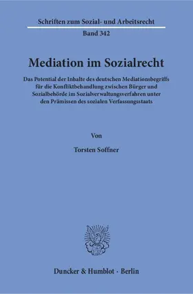 Soffner |  Mediation im Sozialrecht | eBook | Sack Fachmedien