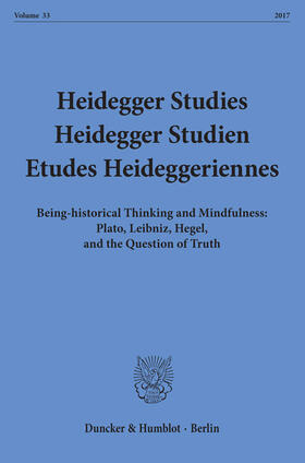 Emad / Schüßler / Herrmann |  Heidegger Studies / Heidegger Studien / Etudes Heideggeriennes | eBook | Sack Fachmedien