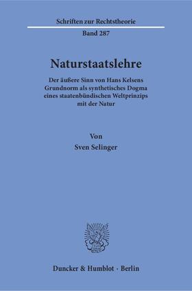 Selinger | Naturstaatslehre | E-Book | sack.de