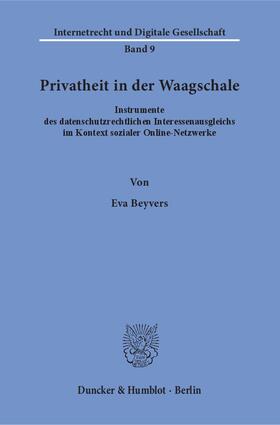 Beyvers |  Privatheit in der Waagschale | eBook | Sack Fachmedien