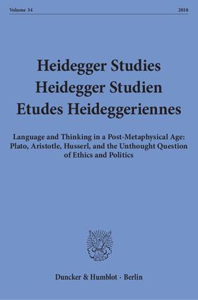 Emad / Schüßler / Herrmann |  Heidegger Studies - Heidegger Studien - Etudes Heideggeriennes. | eBook | Sack Fachmedien