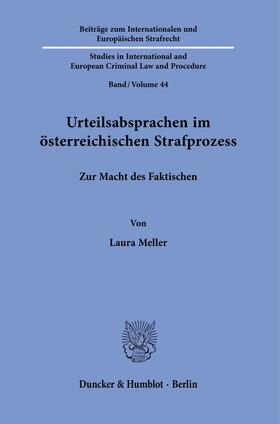 Meller |  Urteilsabsprachen im österreichischen Strafprozess. | eBook | Sack Fachmedien