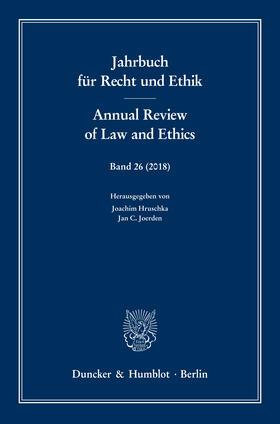 Joerden / Ortland |  Jahrbuch für Recht und Ethik / Annual Review of Law and Ethics. | eBook | Sack Fachmedien