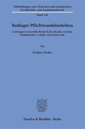 Dreher |  Bedingte Pflichtwandelanleihen | eBook | Sack Fachmedien