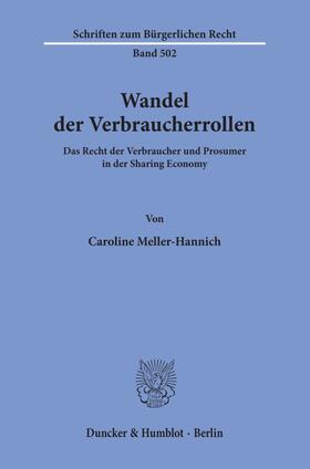 Meller-Hannich |  Wandel der Verbraucherrollen | eBook | Sack Fachmedien