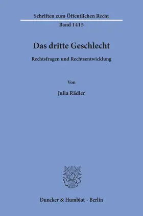 Rädler | Das dritte Geschlecht | E-Book | sack.de