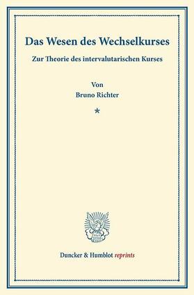 Richter |  Das Wesen des Wechselkurses. | eBook | Sack Fachmedien