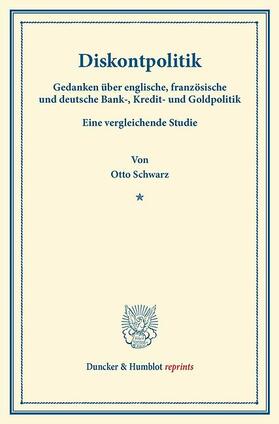 Schwarz |  Diskontpolitik. | eBook | Sack Fachmedien