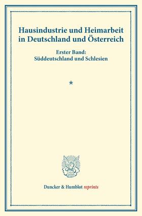  Hausindustrie und Heimarbeit in Deutschland und Österreich. | eBook | Sack Fachmedien