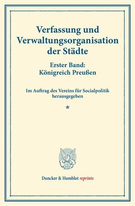 Verfassung und Verwaltungsorganisation der Städte. | E-Book | sack.de