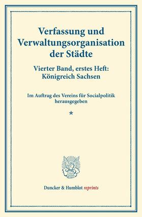  Verfassung und Verwaltungsorganisation der Städte. | eBook | Sack Fachmedien