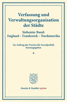 Verfassung und Verwaltungsorganisation der Städte. | E-Book | sack.de