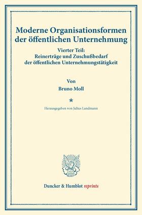 Moll / Landmann |  Moderne Organisationsformen der öffentlichen Unternehmung. | eBook | Sack Fachmedien