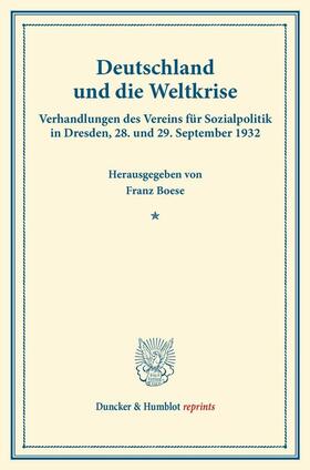 Boese | Deutschland und die Weltkrise | E-Book | sack.de