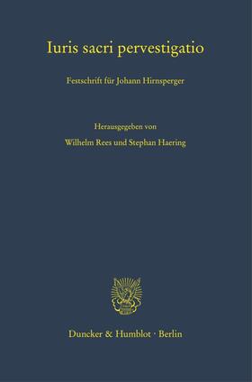 Rees / Haering |  Iuris sacri pervestigatio. | eBook | Sack Fachmedien