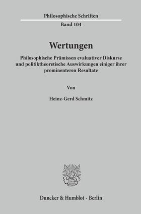 Schmitz |  Wertungen. | eBook | Sack Fachmedien