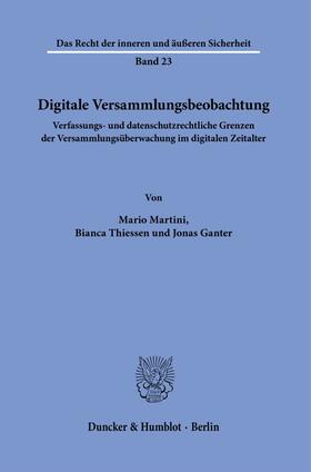 Martini / Ganter / Thiessen | Digitale Versammlungsbeobachtung. | E-Book | sack.de