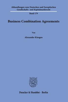 Kiesgen |  Business Combination Agreements. | eBook | Sack Fachmedien