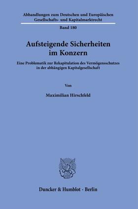 Hirschfeld |  Aufsteigende Sicherheiten im Konzern. | eBook | Sack Fachmedien