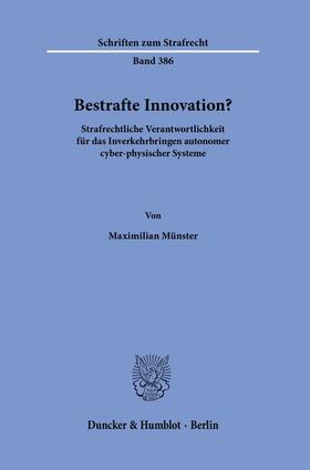 Münster |  Bestrafte Innovation? | eBook |  Sack Fachmedien